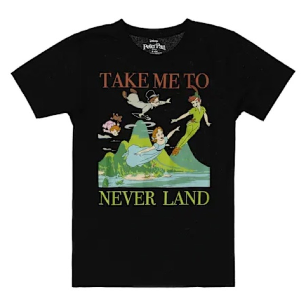 Peter Pan Small Tee “Take me to Neverland” NWT
